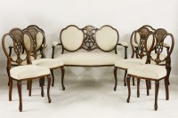 Lot 1828 - An Edwardian salon suite