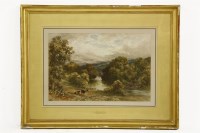 Lot 1547 - William Bennet 
watercolour of a castle beside river 
47 x 33.5cm
