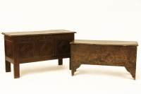 Lot 1698 - A 17th century six plank coffer