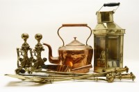 Lot 1316 - Brass and copper items