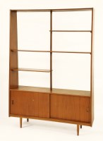 Lot 254 - A teak wall unit
