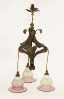 Lot 44 - An Art Nouveau ceiling light