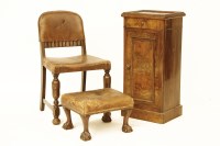 Lot 1747 - A 19th century walnut pot cupboard