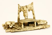 Lot 178A - A Japanese ivory okimono