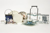 Lot 258 - A collection of ceramics: to include Wedgwood 'February' tile