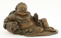 Lot 325 - A Chinese wood figure