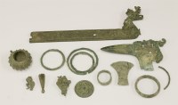 Lot 53 - A collection of Chinese and Japanese archaic metalwork