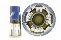 Lot 245 - A Paul Horton limited edition 'After the Day is Done' tapering cylindrical vase