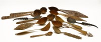 Lot 363 - A collection of middle Eastern pierced ladles