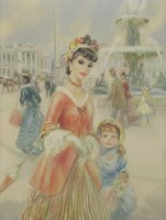 Lot 735A - John Strevens (1902-1990)
'AU PLACE DE LA CONCORDE'
Signed l.r.