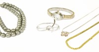 Lot 266 - A collection of costume jewellery to include a Swarovski crystal set brooch in original box