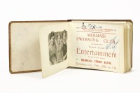 Lot 366 - A red leather autograph album