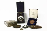 Lot 350 - Sundries:  a copper pistol flask