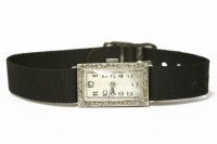 Lot 262 - A ladies Swiss 18ct two colour gold diamond set cocktail watch