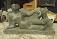 Lot 722B - A Modernist sculpture of two embracing reclining figures