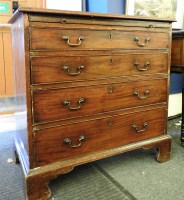 Lot 829 - A George III mahogany chest