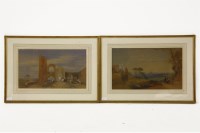 Lot 750A - William Leighton Leitch (1804 - 1883) a pair of watercolour landscapes with gallery label to verso