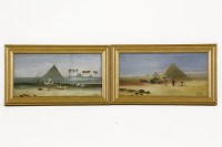 Lot 758 - John Coulson
FIGURES AND CAMELS AT THE PYRAMIDS
a pair