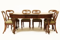 Lot 860 - A mahogany extending dining table