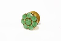 Lot 228 - A late 19th century single high carat gold bachelor stud