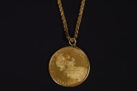 Lot 102 - An Austrian four ducat restrike