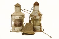 Lot 623A - Two ship's lamps