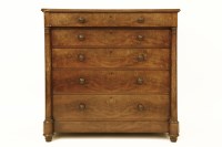 Lot 779 - A late 19th century mahogany chest of drawers