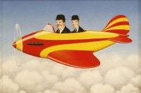 Lot 78 - Fred Aris (1932-1995)
LAUREL AND HARDY
Signed l.r.