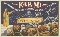 Lot 17 - 'KAR-MI Performing the Most Startling Mystery of All India' poster