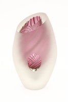 Lot 426 - A Charlie Macpherson frosted art glass vase