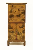 Lot 844 - A 20th century Japanese small cupboard