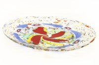 Lot 607 - A Venetian glass large oval charger