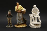 Lot 434 - A Falcon ware pottery figure