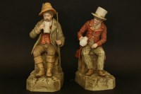 Lot 447 - A pair of late 19th century Robinson and Leadbeater bisque porcelain figures