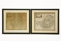Lot 748 - Robert Morden
TWO COLOURED MAPS OF SOMERSETSHIRE AND GLAMORGANSHIRE
image sizes 36 x 43cm
