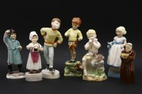Lot 418 - Seven various Royal Worcester porcelain figures