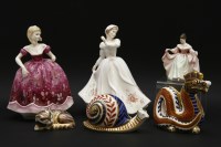 Lot 421 - Three Royal Crown Derby paperweights