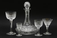 Lot 554 - A quantity of Thomas Webb 'Wellington' cut crystal glasses and decanters