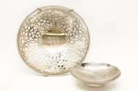 Lot 380 - A sterling silver wall plate