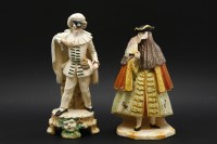 Lot 414 - A Cozzi Italian pottery figure of a masked Venetian gentleman