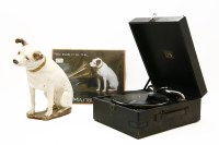 Lot 553 - A plaster 'His Masters Voice' advertising dog 'Nipper'