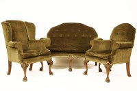 Lot 876 - A three piece salon suite in the Georgian style