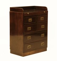 Lot 771 - A mahogany military design gentleman's wash stand