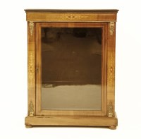 Lot 788 - A Victorian inlaid walnut pier cabinet