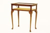 Lot 895 - An Edwardian design inlaid mahogany bijouterie cabinet