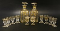 Lot 580A - A pair of gilt decorated decanters