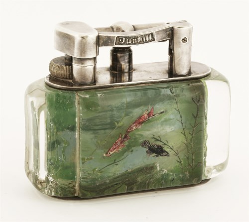 Lot 200 - A Dunhill 'Aquarium' table lighter