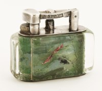 Lot 200 - A Dunhill 'Aquarium' table lighter