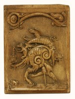 Lot 17 - An oak panel