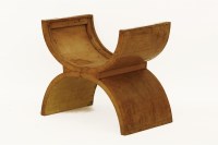 Lot 792 - An Art Deco burr walnut stool